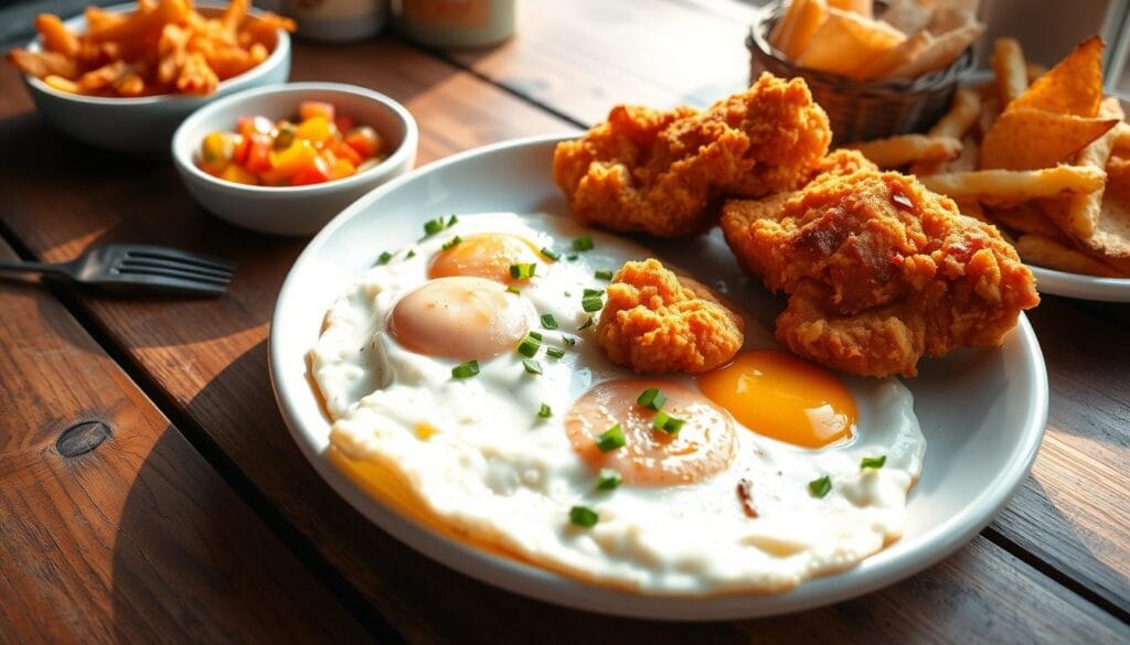 Chicken and Eggs Breakfast