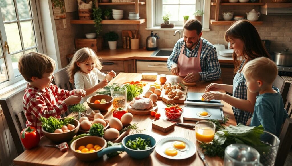 Family cooking