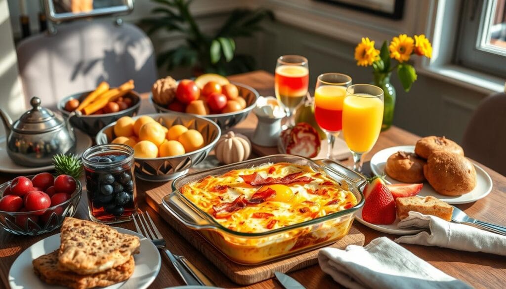 brunch recipes featuring breakfast casserole with bacon