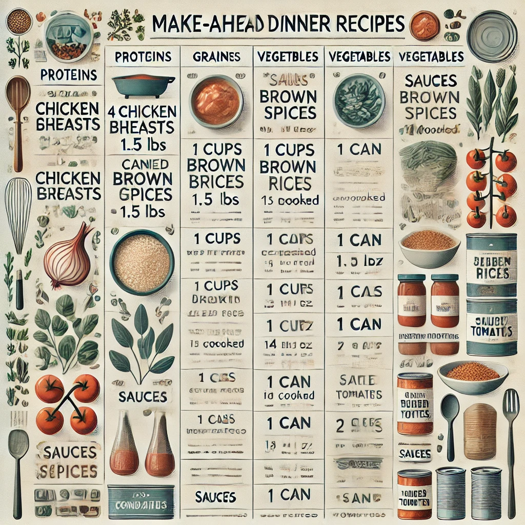 make ahead dinner recipes