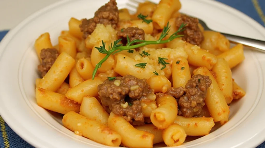 hamburger and macaroni hot dish