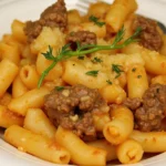 hamburger and macaroni hot dish